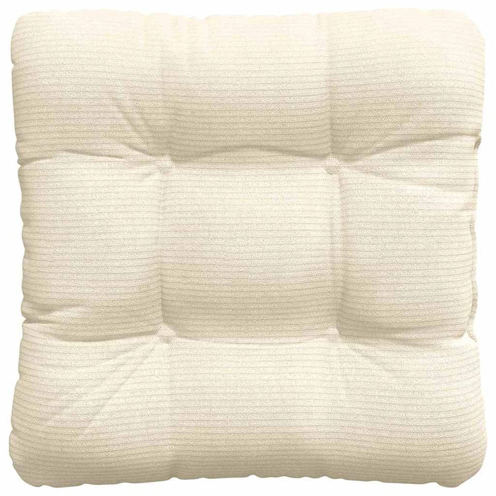 Perne de Șezut 4 pcs Crem 40 x 40 cm Țesătură din corduroy - WALTI WALTI