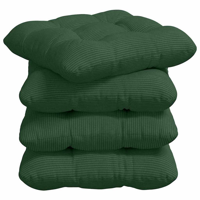 Perne de Șezut 4 pcs Verde închis 40 x 40 cm - WALTI WALTI
