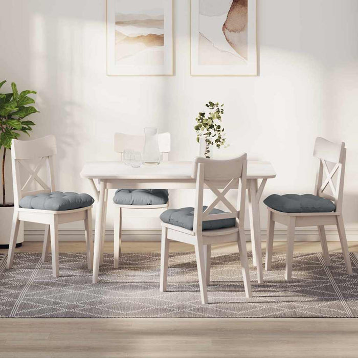 Perne de Șezut 4 pcs Gri deschis 45 x 45 x 12 cm țesătură - WALTI WALTI