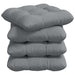 Perne de Șezut 4 pcs Gri deschis 45 x 45 x 12 cm țesătură - WALTI WALTI