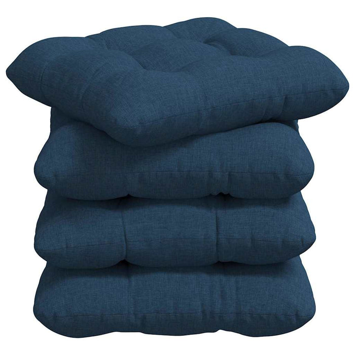 Perne de Șezut 4 pcs albastru 45 x 45 x 12 cm țesătură - WALTI WALTI