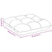 Perne de Șezut 4 pcs albastru 45 x 45 x 12 cm țesătură - WALTI WALTI