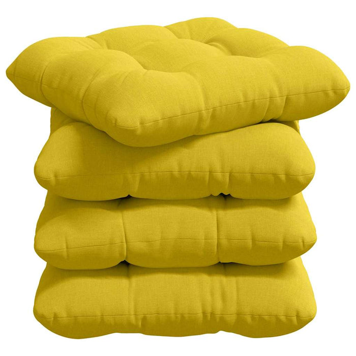 Perne de Șezut 4 pcs Galben Deschis 45 x 45 x 12 cm țesătură - WALTI WALTI