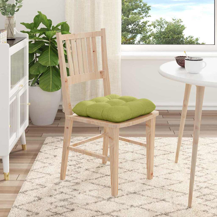 Perne de Șezut 4 pcs Verde deschis 45 x 45 x 12 cm țesătură - WALTI WALTI