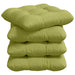 Perne de Șezut 4 pcs Verde deschis 45 x 45 x 12 cm țesătură - WALTI WALTI