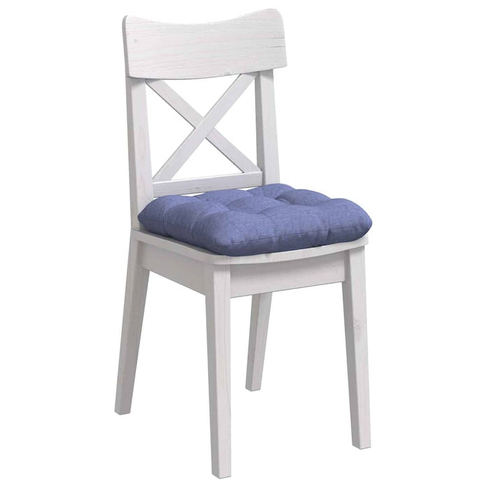 Perne de Șezut 4 pcs Albastru Jeans 45 x 45 x 12 cm țesătură - WALTI WALTI