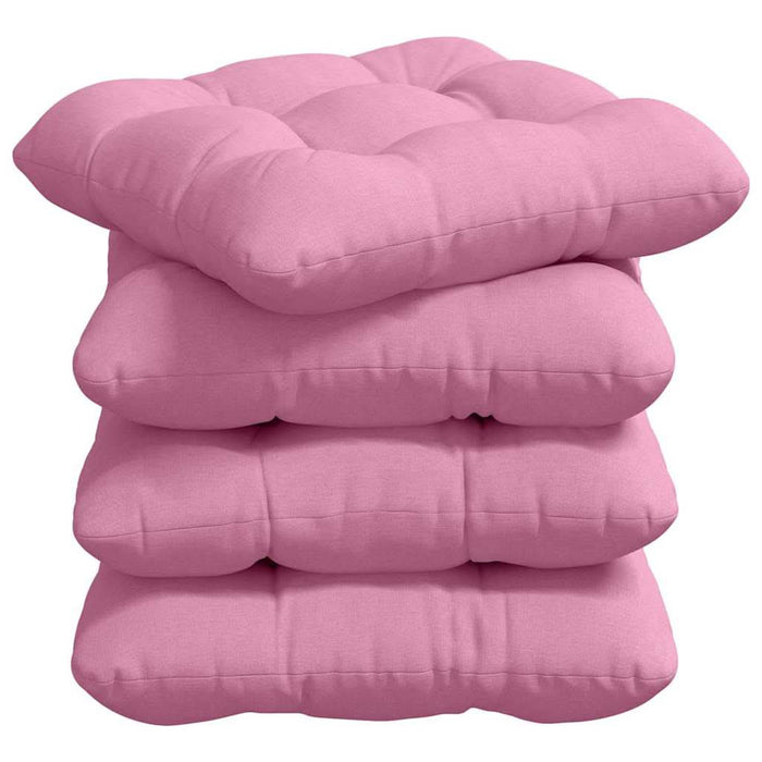 Perne de Șezut 4 pcs Roz 45 x 45 x 12 cm țesătură - WALTI WALTI