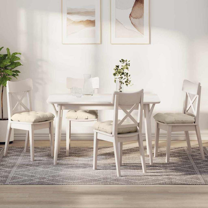 Perne de Șezut 4 pcs Crem 45 x 45 cm Țesătură din corduroy - WALTI WALTI