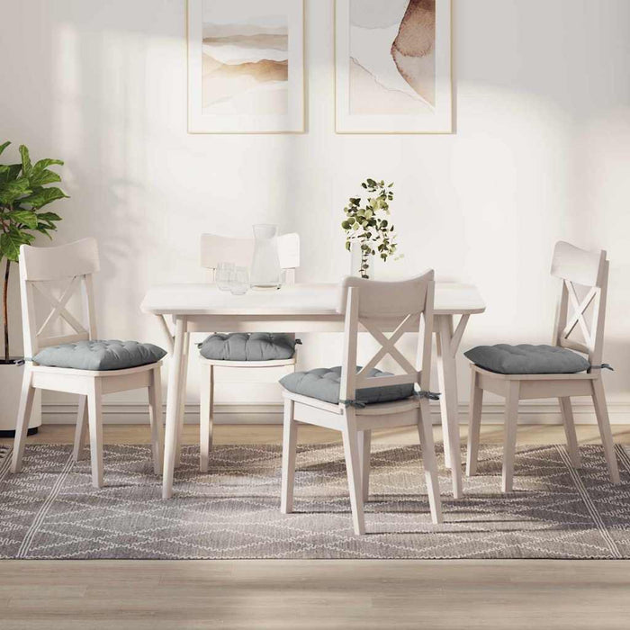 Perne de Șezut 4 pcs Gri deschis 40 x 40 x 6 cm țesătură - WALTI WALTI