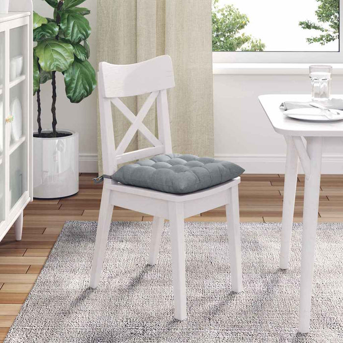 Perne de Șezut 4 pcs Gri deschis 40 x 40 x 6 cm țesătură - WALTI WALTI