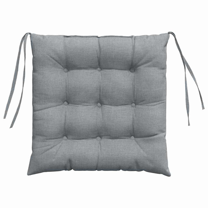Perne de Șezut 4 pcs Gri deschis 40 x 40 x 6 cm țesătură - WALTI WALTI