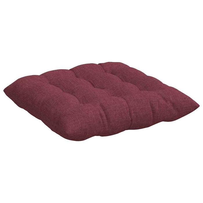 Perne de Șezut 4 pcs Roșu Vin 40 x 40 x 6 cm țesătură - WALTI WALTI