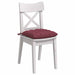 Perne de Șezut 4 pcs Roșu Vin 40 x 40 x 6 cm țesătură - WALTI WALTI