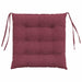 Perne de Șezut 4 pcs Roșu Vin 40 x 40 x 6 cm țesătură - WALTI WALTI