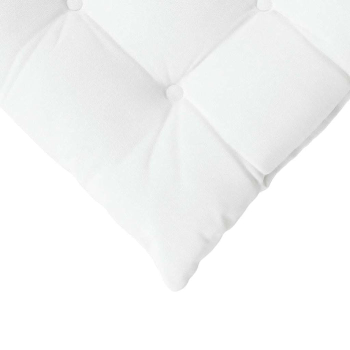 Perne de Șezut 4 pcs Alb 40 x 40 x 6 cm țesătură - WALTI WALTI