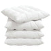 Perne de Șezut 4 pcs Alb 40 x 40 x 6 cm țesătură - WALTI WALTI