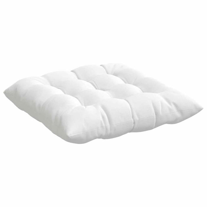 Perne de Șezut 4 pcs Alb 40 x 40 x 6 cm țesătură - WALTI WALTI