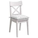 Perne de Șezut 4 pcs Alb 40 x 40 x 6 cm țesătură - WALTI WALTI