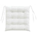 Perne de Șezut 4 pcs Alb 40 x 40 x 6 cm țesătură - WALTI WALTI