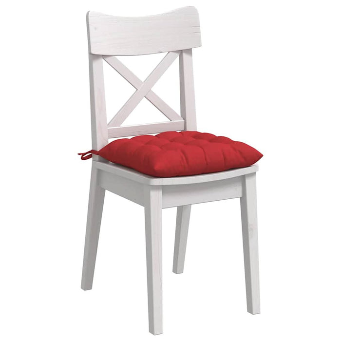 Perne de Șezut 4 pcs Roșu 40 x 40 x 6 cm țesătură - WALTI WALTI