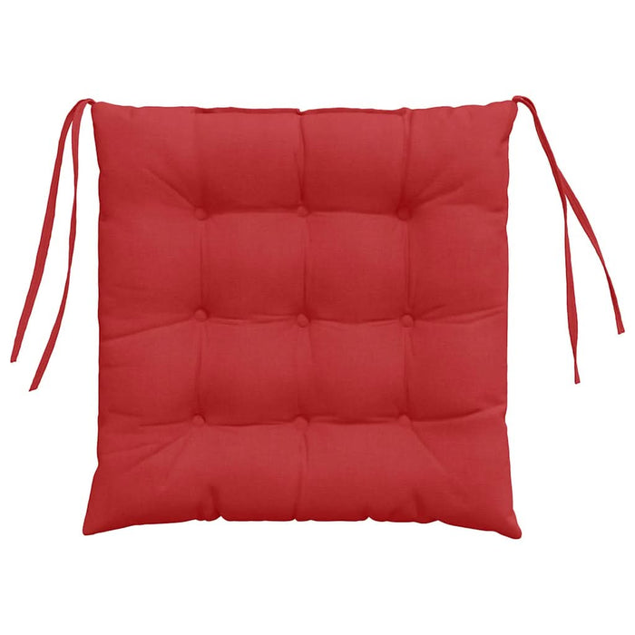 Perne de Șezut 4 pcs Roșu 40 x 40 x 6 cm țesătură - WALTI WALTI