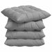 Perne de Șezut 4 pcs Gri nori 40 x 40 x 6 cm țesătură - WALTI WALTI