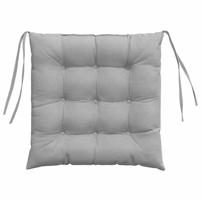 Perne de Șezut 4 pcs Gri nori 40 x 40 x 6 cm țesătură - WALTI WALTI