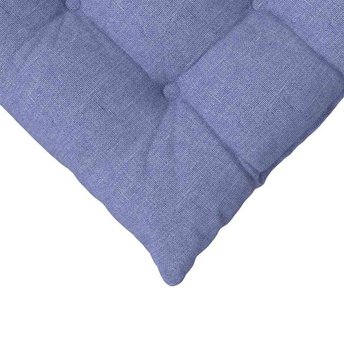 Perne de Șezut 4 pcs Albastru Jeans 40 x 40 x 6 cm țesătură - WALTI WALTI