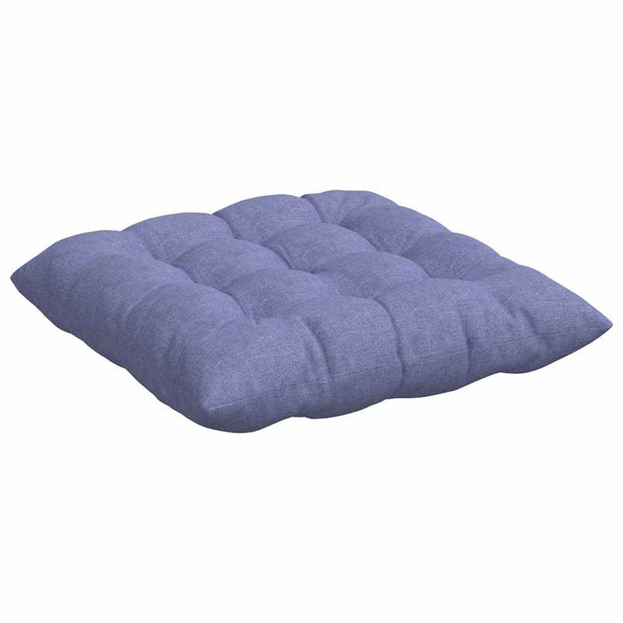 Perne de Șezut 4 pcs Albastru Jeans 40 x 40 x 6 cm țesătură - WALTI WALTI