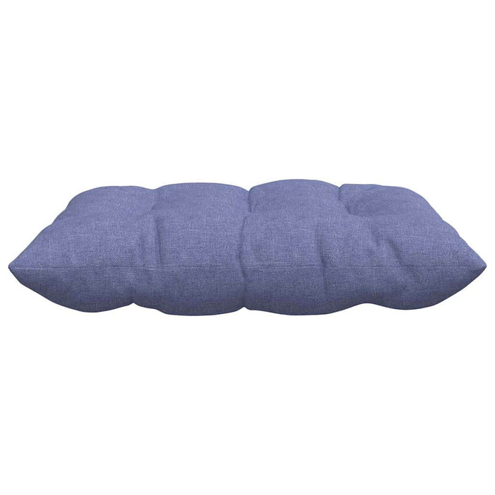 Perne de Șezut 4 pcs Albastru Jeans 40 x 40 x 6 cm țesătură - WALTI WALTI