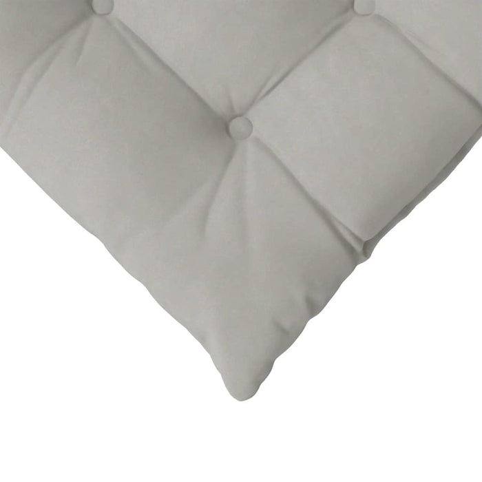 Perne de Șezut 4 pcs Gri deschis 40 x 40 x 6 cm Microfibră - WALTI WALTI