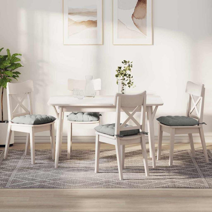 Perne de Șezut 4 pcs Gri deschis 40 x 40 x 6 cm Microfibră - WALTI WALTI