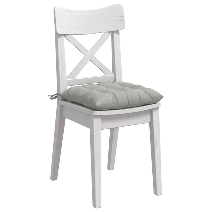 Perne de Șezut 4 pcs Gri deschis 40 x 40 x 6 cm Microfibră - WALTI WALTI