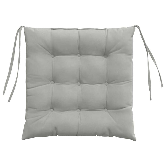 Perne de Șezut 4 pcs Gri deschis 40 x 40 x 6 cm Microfibră - WALTI WALTI