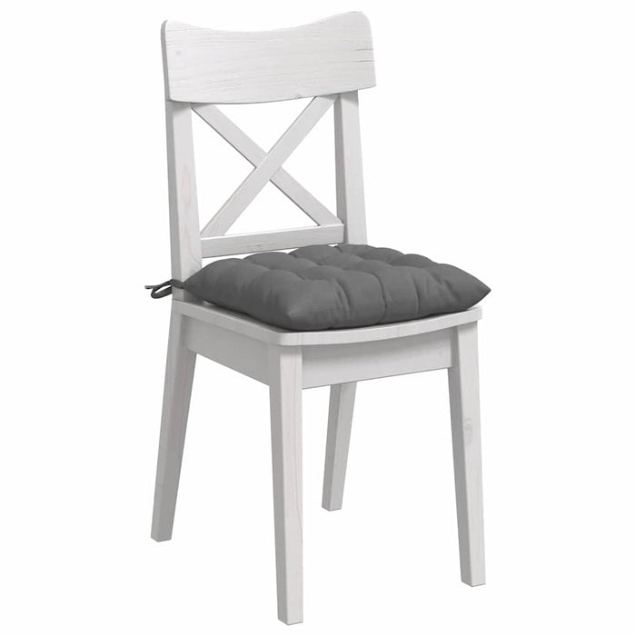 Perne de Șezut 4 pcs Gri închis 40 x 40 x 6 cm Microfibră - WALTI WALTI