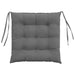 Perne de Șezut 4 pcs Gri închis 40 x 40 x 6 cm Microfibră - WALTI WALTI
