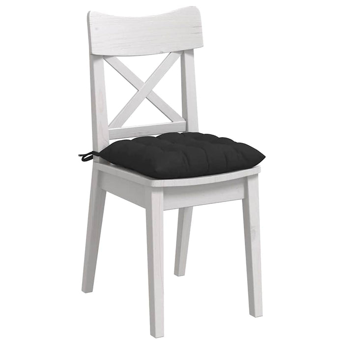 Perne de Șezut 4 pcs Negru 40 x 40 x 6 cm Microfibră - WALTI WALTI