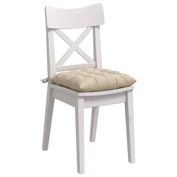 Perne de Șezut 4 pcs Crem 40 x 40 x 6 cm Microfibră - WALTI WALTI