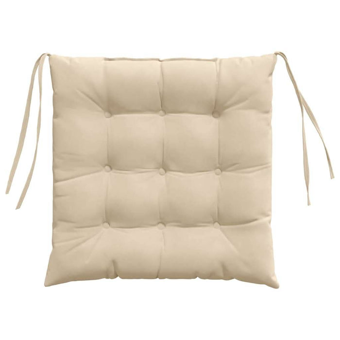 Perne de Șezut 4 pcs Crem 40 x 40 x 6 cm Microfibră - WALTI WALTI