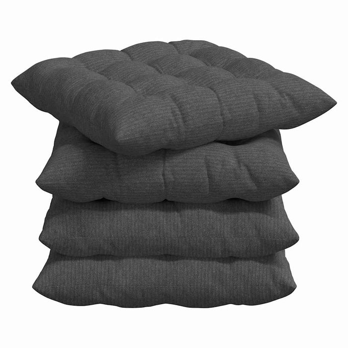 Perne de Șezut 4 pcs Gri închis 40 x 40 x 6 cm - WALTI WALTI