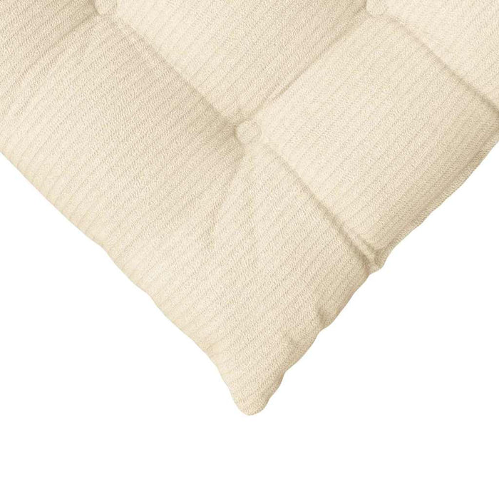 Perne de Șezut 4 pcs Crem 40 x 40 x 6 cm Țesătură din corduroy - WALTI WALTI