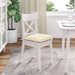 Perne de Șezut 4 pcs Crem 40 x 40 x 6 cm Țesătură din corduroy - WALTI WALTI
