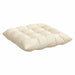 Perne de Șezut 4 pcs Crem 40 x 40 x 6 cm Țesătură din corduroy - WALTI WALTI