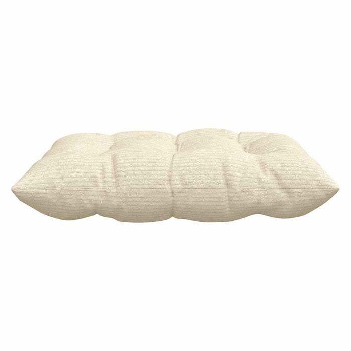 Perne de Șezut 4 pcs Crem 40 x 40 x 6 cm Țesătură din corduroy - WALTI WALTI