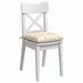 Perne de Șezut 4 pcs Crem 40 x 40 x 6 cm Țesătură din corduroy - WALTI WALTI