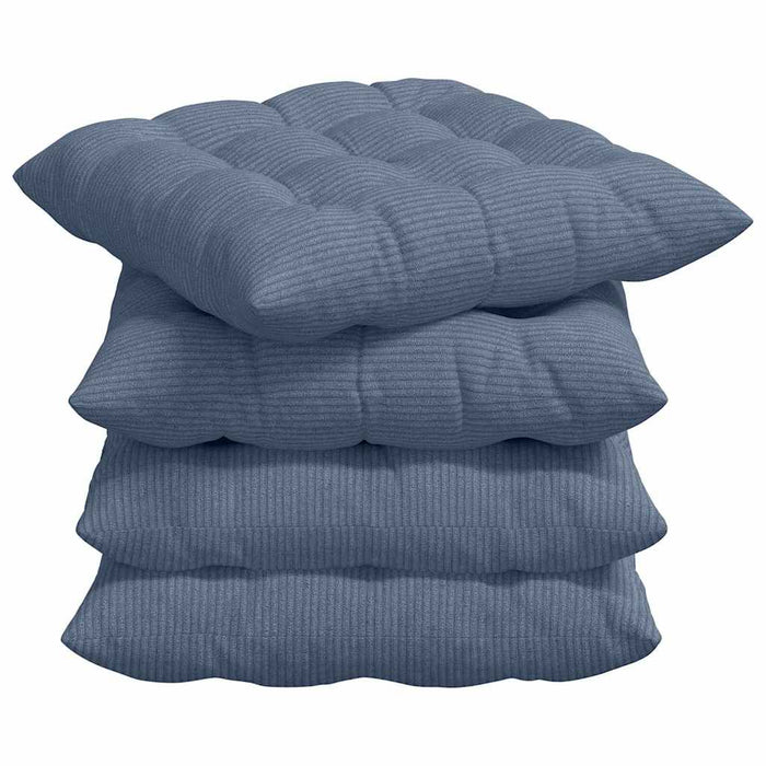 Perne de Șezut 4 pcs albastru 40 x 40 x 6 cm - WALTI WALTI