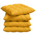 Perne de Șezut 4 pcs Galben Deschis 40 x 40 x 6 cm - WALTI WALTI