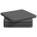 Perne de Șezut 4 pcs Gri închis 40 x 40 x 3 cm țesătură - WALTI WALTI