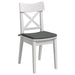 Perne de Șezut 4 pcs Gri închis 40 x 40 x 3 cm țesătură - WALTI WALTI