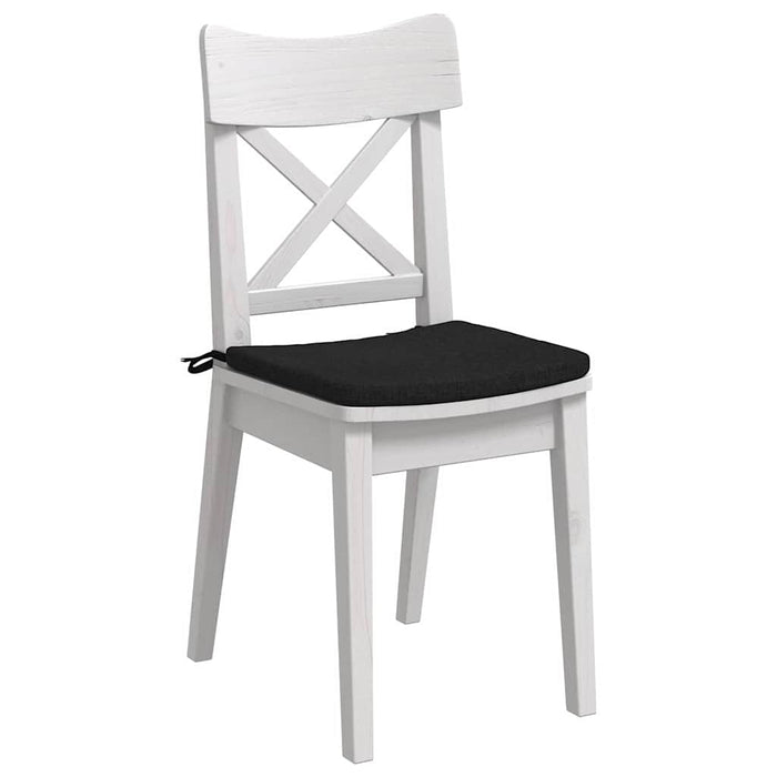 Perne de Șezut 4 pcs Negru 40 x 40 x 3 cm țesătură - WALTI WALTI
